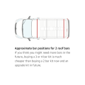 Rhino KammBar 2 Bar System - Nissan NV300 SWB Low Roof Twin Doors  SWB Low Roof Twin Doors H1 L1