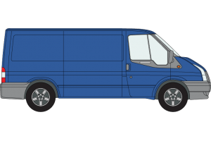 Transit 2000 to 2014 MWB Low Roof Twin Rear Doors 