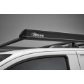 Rhino KammEdge Black Aluminium Roof Rack - Volkswagen Transporter T5, T6 &amp; T6.1 - SWB Tailgate