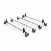 4 x Rhino KammBar Fleet Steel Roof Bars - Transit 2014 - 2025 L3 H2