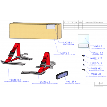 Rhino Safestow4 Replacement Strap Kit (for Double Ladder Safestow)