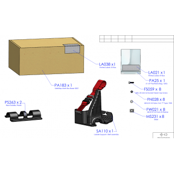 Rhino Safestow4 Support/Saddle (Single Ladder SafeStow)