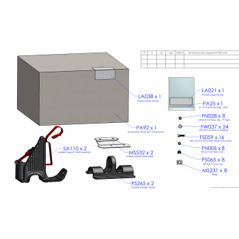 Rhino Safestow4 Support/Saddle (Double Ladder SafeStow)
